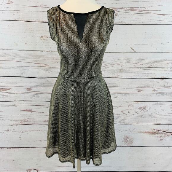 Chord Dresses & Skirts - Chord black with gold sequin party New Years dress